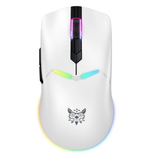 Onikuma CW928 Tri-Mode Vezeték nélküli Gamer egér - Fehér