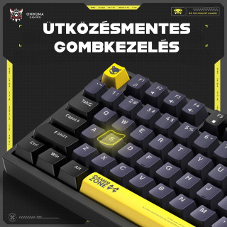 Onikuma G58 Mechanikus Gamer Billentyűzet TKL - Fekete - Angol kiosztás!