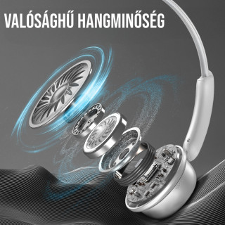 Onikuma GT820 Vezeték Nélküli Bluetooth Headset - Bézs