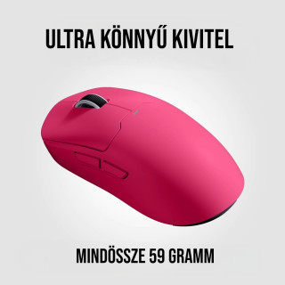 MCHOSE A5 ULTRA Vezeték Nélküli 26000 DPI-s Gamer Egér + 4K receiver csomag - Piros