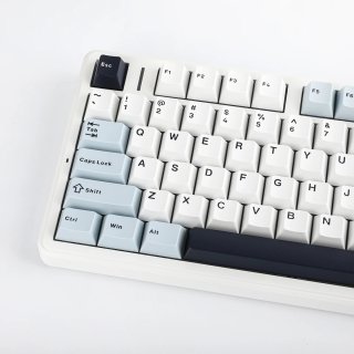 AULA F99 PRO Vezeték Nélküli Mechanikus Gamer Billentyűzet - Fehér-Kék