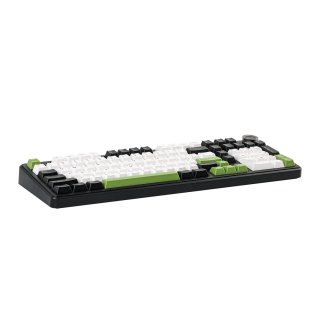 AULA F99 PRO Vezeték Nélküli Mechanikus Gamer Billentyűzet - Fekete-Fehér-Zöld