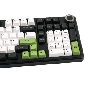 AULA F99 PRO Vezeték Nélküli Mechanikus Gamer Billentyűzet - Fekete-Fehér-Zöld
