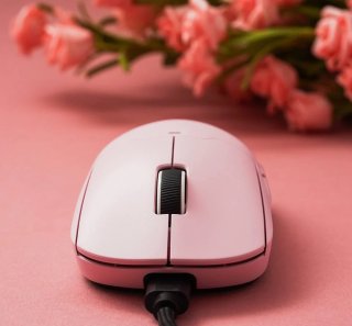 MCHOSE A5 ULTRA Vezeték Nélküli 26000 DPI-s Gamer Egér + 4K receiver csomag - Pink