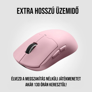 MCHOSE A5 ULTRA Vezeték Nélküli 26000 DPI-s Gamer Egér + 4K receiver csomag - Pink