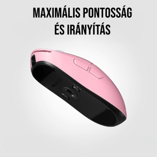 MCHOSE A5 ULTRA Vezeték Nélküli 26000 DPI-s Gamer Egér + 4K receiver csomag - Pink