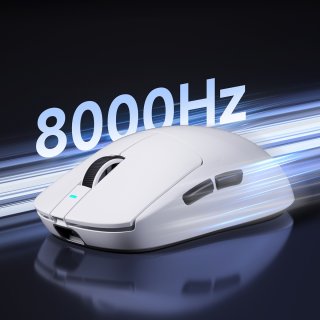 MCHOSE A7 PRO Vezeték Nélküli 2.4G Gamer Egér - Fehér