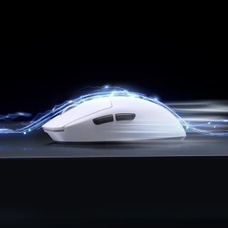 MCHOSE A7 PRO Vezeték Nélküli 2.4G Gamer Egér - Fehér