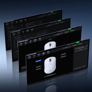 MCHOSE A7 PRO Vezeték Nélküli 2.4G Gamer Egér - Fehér