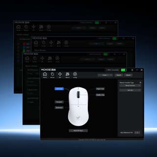 MCHOSE M7 PRO Tri-mode eSport Vezeték Nélküli Egér - Fehér