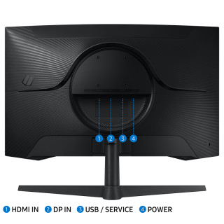 SAMSUNG Odyssey G55C Ívelt Gamer Monitor 165Hz - 27"