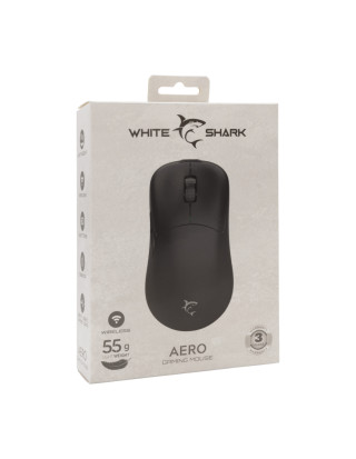 White Shark AERO Vezeték Nélküli Gamer Egér - Fekete