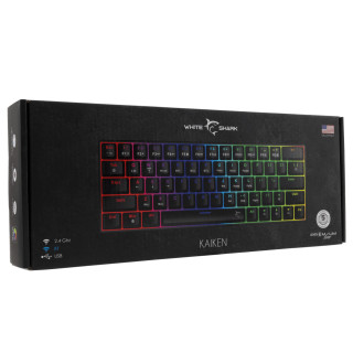 White Shark KAIKEN Premium Vezeték Nélküli Mechanikus Gamer Billentyűzet - Angol Kiosztás!