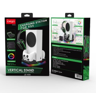 iPega PG-XBS011C - XBOX Series S Multifunkciós állvány + 2 db Akkumulátor