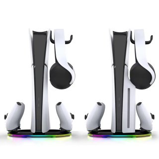 iPega PG-P5S045H - Vertikális Playstation 5 Slim Töltőállvány RGB