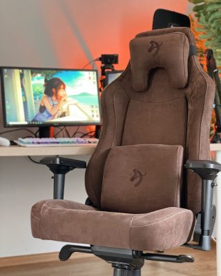 Arozzi Vernazza Supersoft Fabric Gamer Szék - Barna