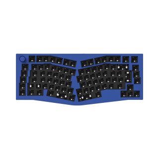 Keychron Q10 Knob Barebone RGB Gamer Billentyűzet Alap - Kék - ISO kiosztás!