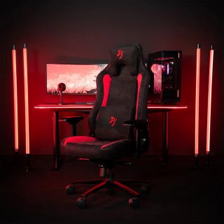 Arozzi Vernazza Supersoft Fabric Gamer Szék - Fekete-Piros