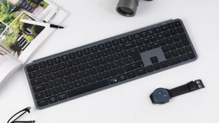 Keychron B6 Pro Scissor Switch Vezeték Nélküli Mechanikus Billentyűzet - Fekete-Szürke - Magyar