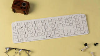 Keychron B6 Pro Scissor Switch Vezeték Nélküli Mechanikus Billentyűzet - Fehér - Magyar Kiosztás!