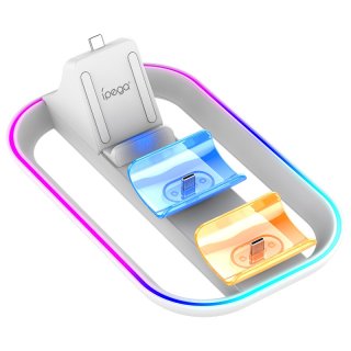iPega PG-P5P03 - 3 in 1 Töltőállomás PlayStation Portal & PS5 Dualsense kontrollerekhez RGB