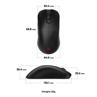Zowie S2-DW Vezeték Nélküli Gamer Egér - Fekete