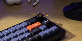 Keychron Q9 Barebone RGB Knob Gamer Billentyűzet Alap Kék - ISO Kiosztás!