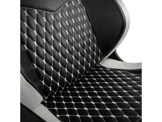 Noblechairs EPIC Valódi Bőr Black/White/Red Gamer Szék