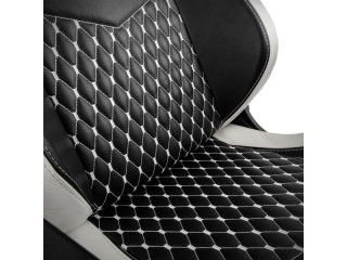 Noblechairs EPIC Valódi Bőr Black/White/Red Gamer Szék