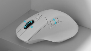 Keychron M6 4K Vezeték Nélküli Bluetooth Egér - Fehér