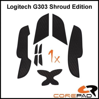 Corepad Logitech G303 Shroud Edition Soft Grips - Fekete