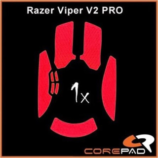 Corepad Mouse Rubber Sticker #755 - Razer Viper V2 PRO Wireless Gamer Soft Grips - Piros