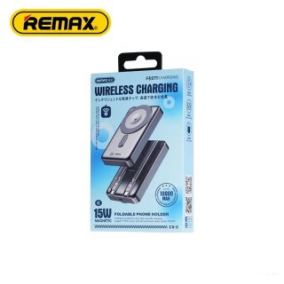 Remax Magnetic CX-2 MagSafe Vezeték Nélküli Gyorstöltő Powerbank 10000mAh - Ezüst