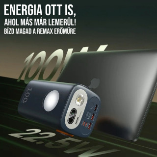 Remax Gutitan Series RPP-100 Kültéri Powerbank 60000mAh - 100W - Kék