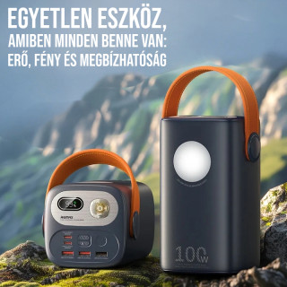 Remax Gutitan Series RPP-100 Kültéri Powerbank 60000mAh - 100W - Kék