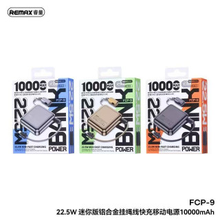 Remax FCP-9 Mini Aluminum Gyorstöltő Powerbank 10000mAh - Ezüst