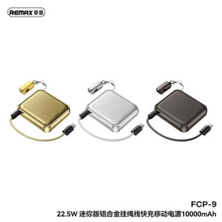Remax FCP-9 Mini Aluminum Gyorstöltő Powerbank 10000mAh - Ezüst
