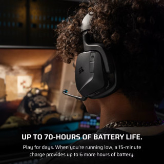CORSAIR VOID v2 Vezeték Nélküli Gamer Fejhallgató - Fekete