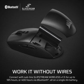 CORSAIR M55 Vezeték Nélküli Gamer Egér - Fekete