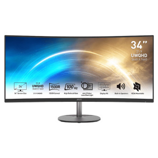 MSI PRO MP341CQ Ívelt Üzleti Monitor 100Hz - 34"