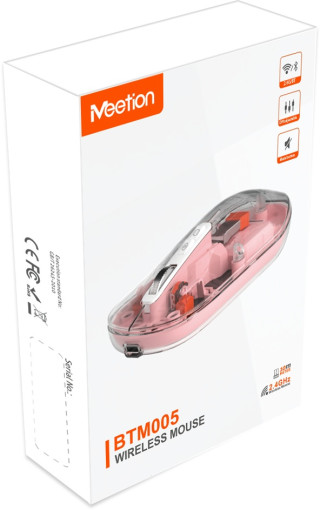 Meetion BTM005 Vezeték Nélküli Egér - Pink