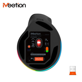Meetion MT-BTM010R Jobbkezes Vezeték Nélküli Vertikális Egér