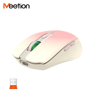 Meetion BTM002 Vezeték Nélküli Bluetooth Egér - Pink