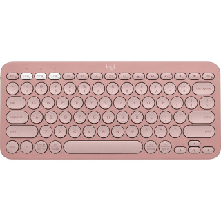 LOGITECH Pebble Keys 2 K380s - Vezeték Nélküli Billentyűzet - Rose - Angol kiosztás! (US)