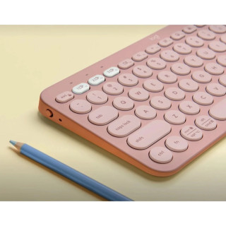 LOGITECH Pebble Keys 2 K380s - Vezeték Nélküli Billentyűzet - Rose - Angol kiosztás! (US)