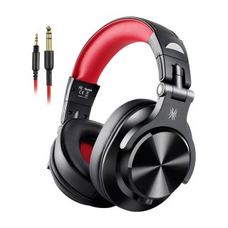OneOdio A71 Headset - fekete piros