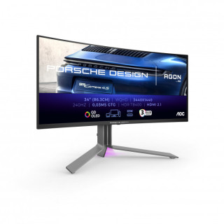 AOC AGON PRO PD34 Ívelt OLED Gamer Monitor 240Hz - 34"