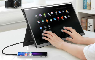 Arzopa A1T Érintőképernyős Hordozható Monitor - 15,6"