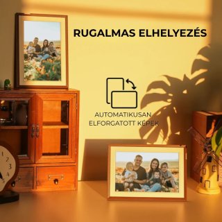 Arzopa D10 Digitális Keret - 10.1" (Sötétbarna)