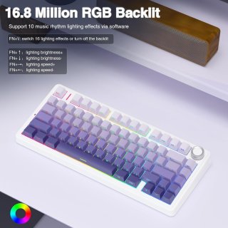 AULA F75 Vezeték Nélküli Mechanikus Gamer Billentyűzet